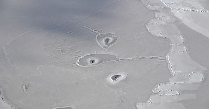 'Never seen before' mysterious Arctic ice circles baffle scientists at NASA