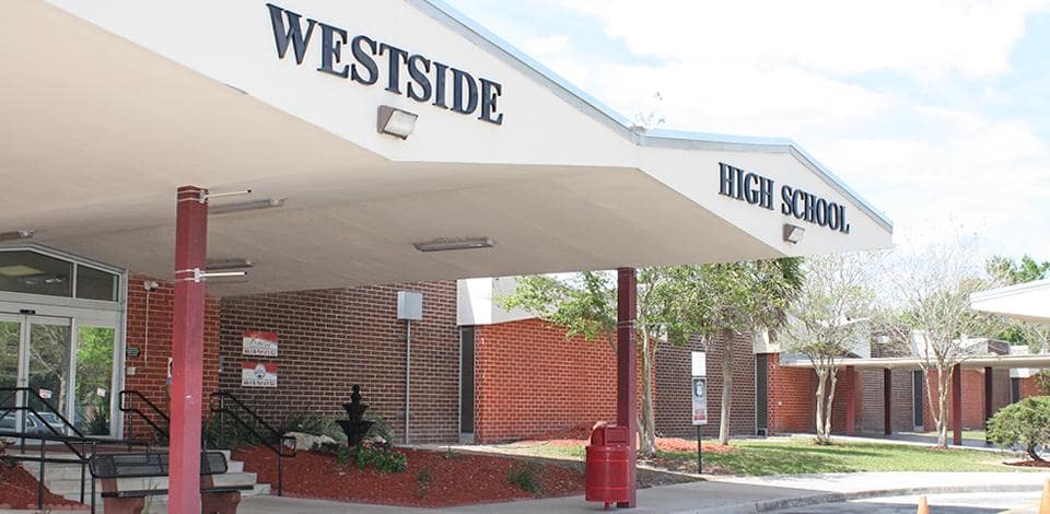 Foyer area of Westside High School in Jacksonville, Florida. (Source: Duval County Schools)