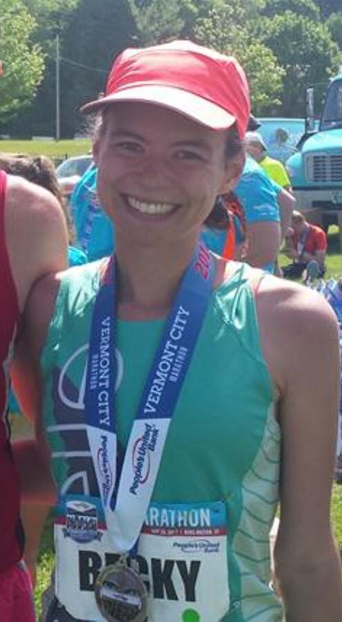 Becky Snelson (above) placed 14th in the race. (Source: Facebook)