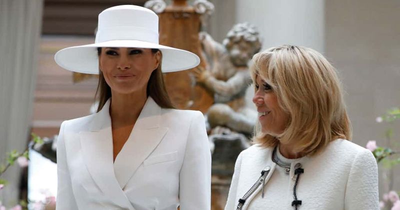 French First Lady Brigitte Macron shock claim that "strong" Melania Trump is "trapped" in the White House