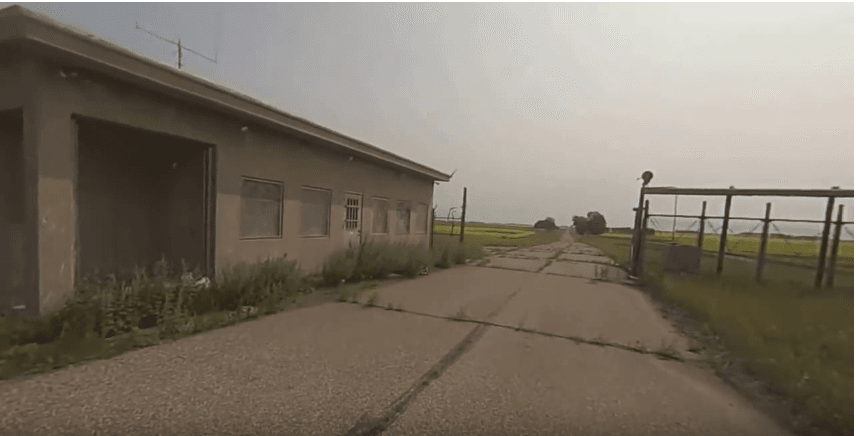 The family spends most of their time in the cement guardhouse
(Youtube.com)