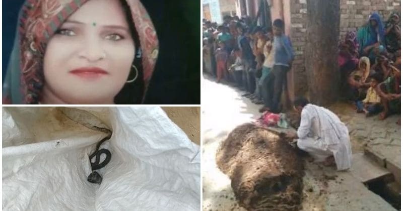 Woman suffocated to death after being buried in cow dung by a snake charmer