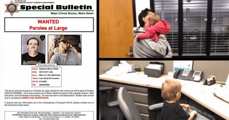 Armed sex offender uses own children as leverage and manages to give cops the slip after dramatic four-hour car chase