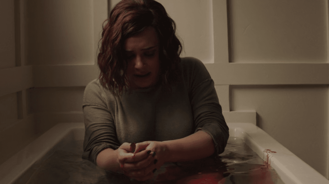 The 13th episode that graphically shows Hannah Baker slitting her wrist (Twitter)