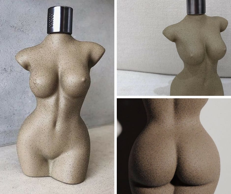 The bottle is a miniature recreation of Kim Kardashian's naked body (Instagram)