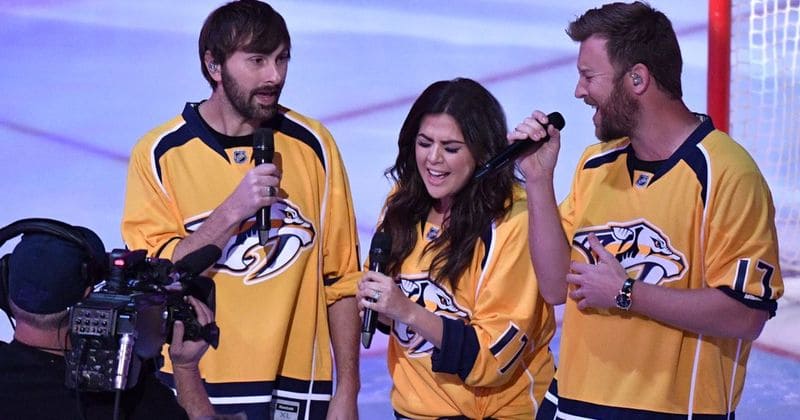 Lady Antebellum flubs national anthem at Nashville Predators playoff game