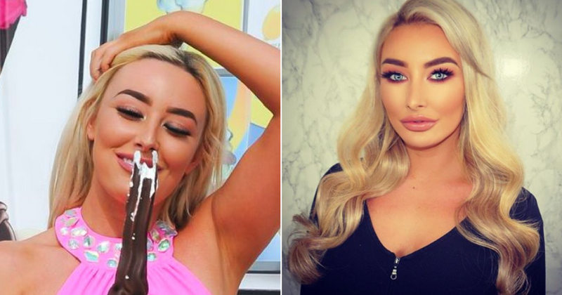Love Island's Chloe Crowhurst raises eyebrows as she poses in a skimpy bathing suit