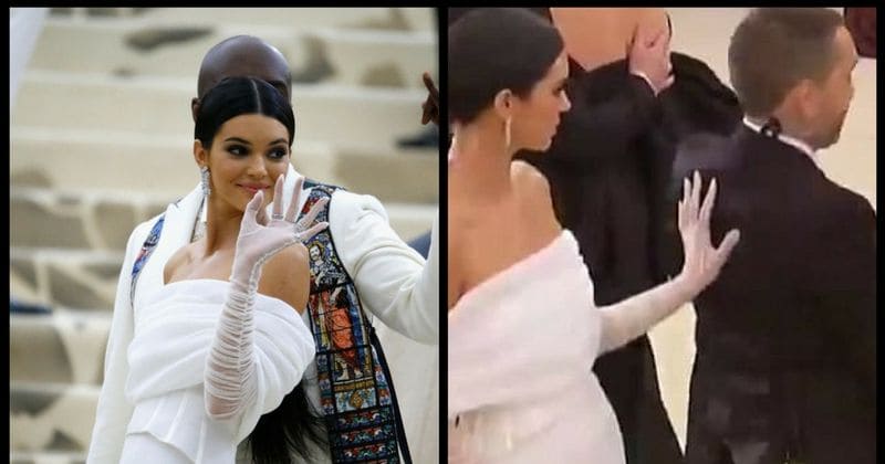 Stealing her thunder back? 'Aggressive' Kendall Jenner shoves assistant off the red carpet at Met Gala