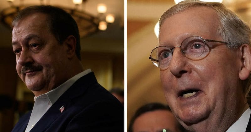 Senate Majority Leader Mitch McConnell gives it back to ex-con Don Blankenship in clever tweet