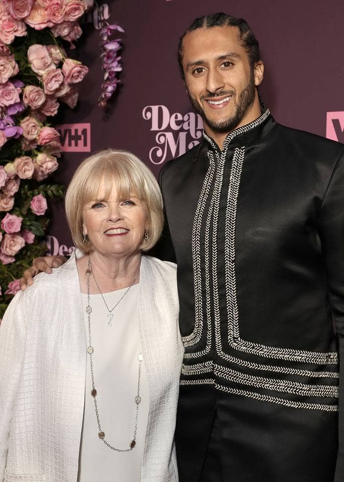 Colin Kaepernick and his mother Teresa Kaepernick. (Source: Slate PR)