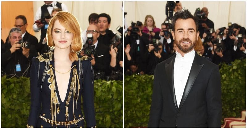 Emma Stone and Justin Theroux spark dating rumors after they are caught leaving Met Gala together