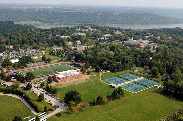 Harrelson said: 'It was a Presbyterian college (pictured) at the time, and I was there on a Presbyterian scholarship, and he was involved with the church activities.'(Hanover College)