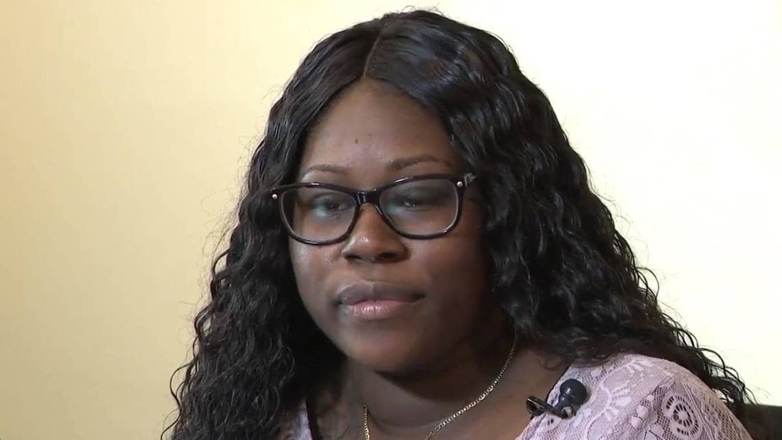 According to the lawsuit, Galindo should have known that Davis (above) was pregnant when they first interacted in September, last year. (Screengrab courtesy WPLG Local 10 News)