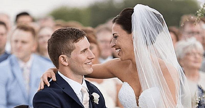 Man paralyzed from neck down walks down the aisle with his dream girl