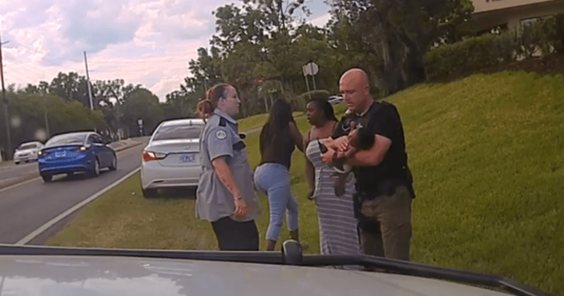 Florida deputy jumps to 3-month-old baby's rescue while driving back home from work