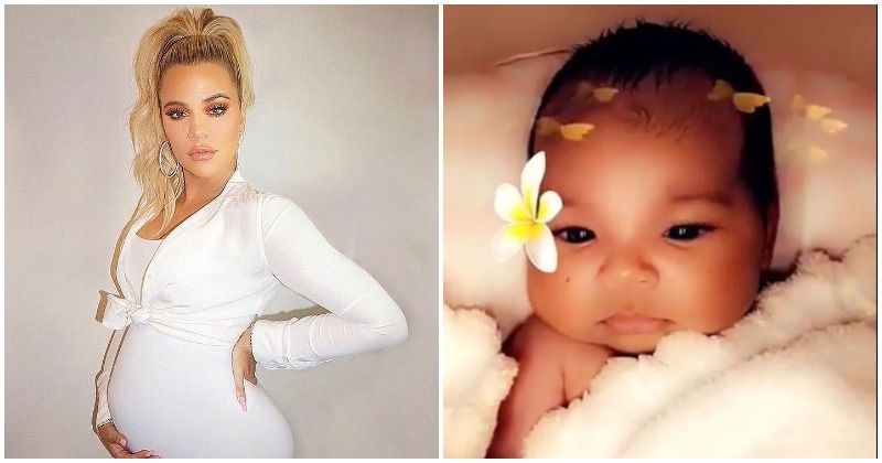 Khloe Kardashian just shared the first video of baby True Thompson, and it's adorable