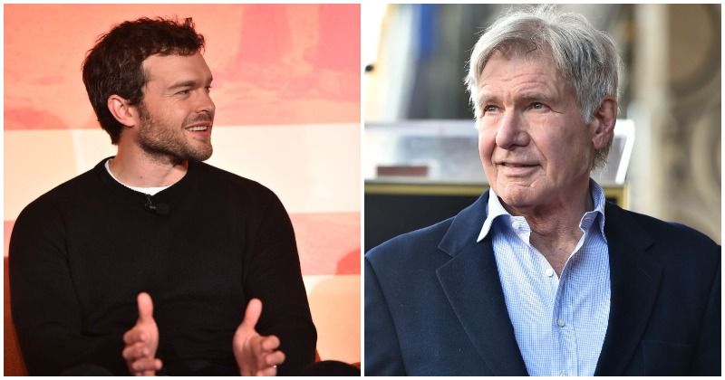 Harrison Ford hijacks new Han Solo Alden Echrenreich’s interview