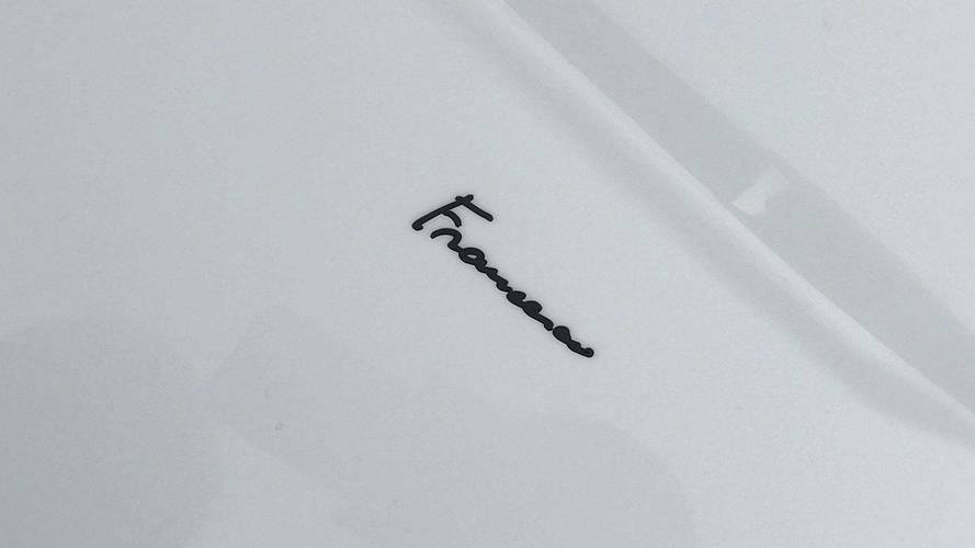 The pope's signature on the bonnet of the Lamborghini Huracan. (Facebook)