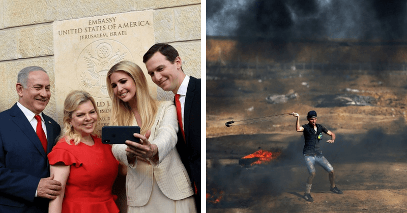 Stark reality: Pictures taken just minutes and a few miles apart show two worlds that couldn't be more different