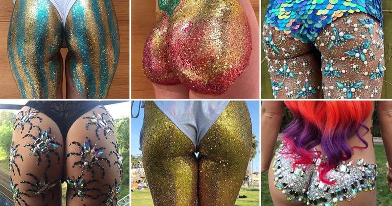 Glitter bums is the newest trend taking over the festival season, are you ready to answer this booty call?