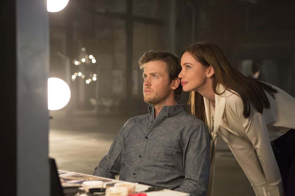 Stephanie Corneliussen on the sets of 'Deception'.