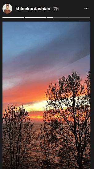 She backed up the profound quote with a photo of the sun setting on the lake at their Cleveland home. (Source: Instagram)