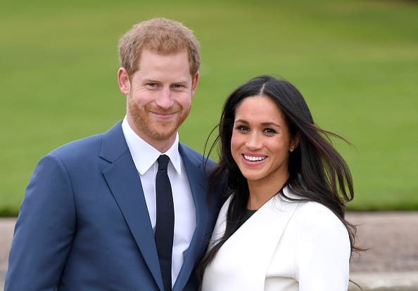 A modern love story: Harry and Meghan on the day they announced their engagement in November last year (Getty Images)