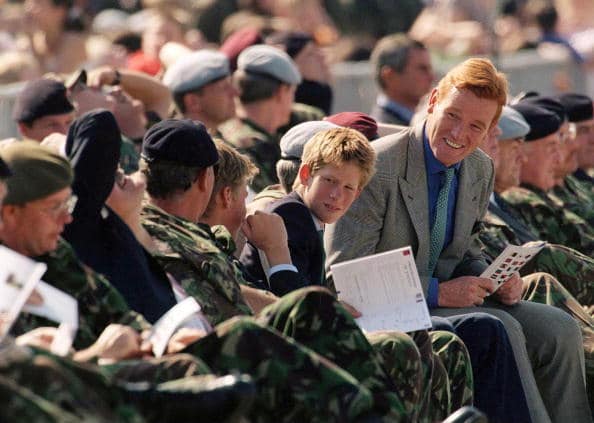 Prince William And Prince Harry (15) visiting Wattisham Airfield in Suffolk for the launch of the 16 Air Assault Brigade with Mark Dyer (Getty Images)