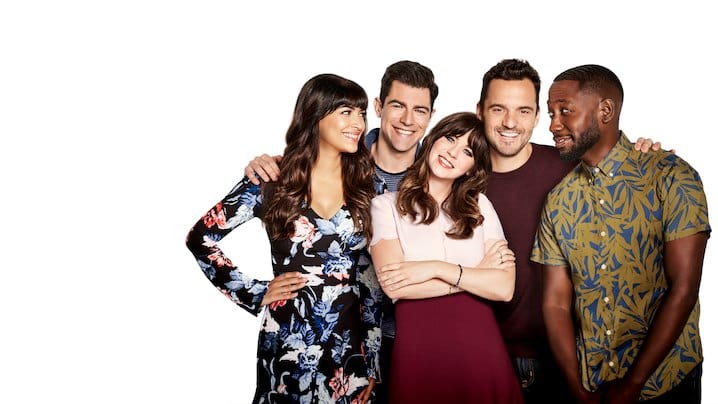 The cast of New Girl together (Facebook)