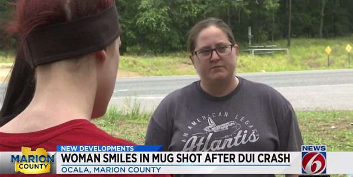 Clarkson's daughter Keonna Sciacca stands at the crash site on Highway US 27 saying: 'Our lives are changed forever. It's definitely wrecked our family forever'. (WKMG Screenshot)