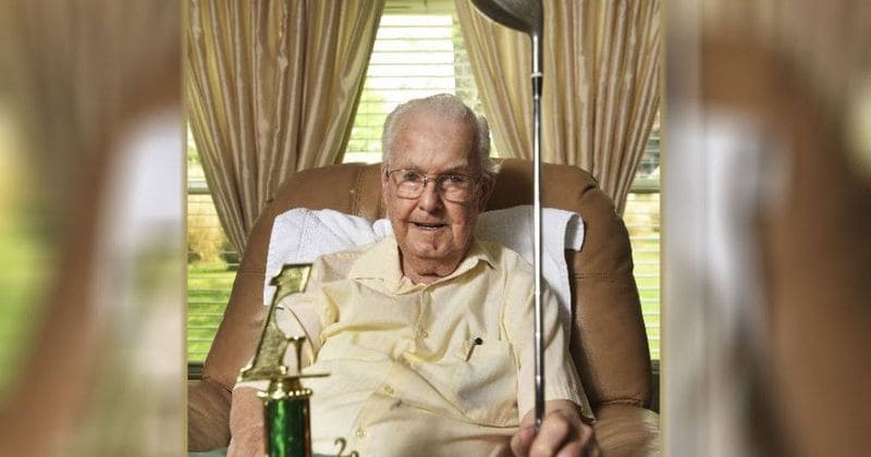 93-year-old ends golfing career in style, records first hole-in-one after playing for 65 years