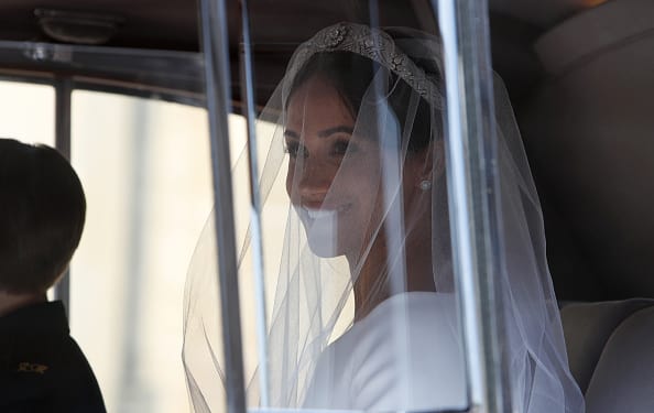 After all the hype about her dress for the longest time, she pleasantly surprised everyone in her sculpted Givenchy off shoulder number. (Getty Images)