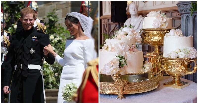 The Queen is hosting a reception for Prince Harry and Meghan Markle and the cake is truly something to see