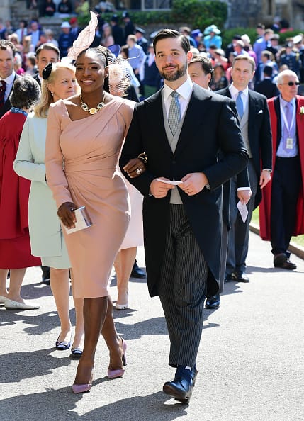 Serena Williams arrives at St George's Chapel at Windsor Castle before the wedding of Prince Harry to Meghan Markle on May 19 (Getty Images)