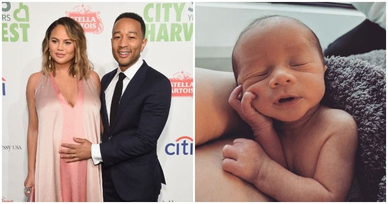 Chrissy Teigen and John Legend introduce their son with an adorable photo