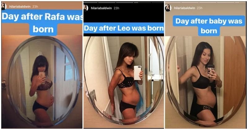 Hilaria Baldwin shows off her figure 1 day after giving birth and hopes to 'normalize postpartum figure'