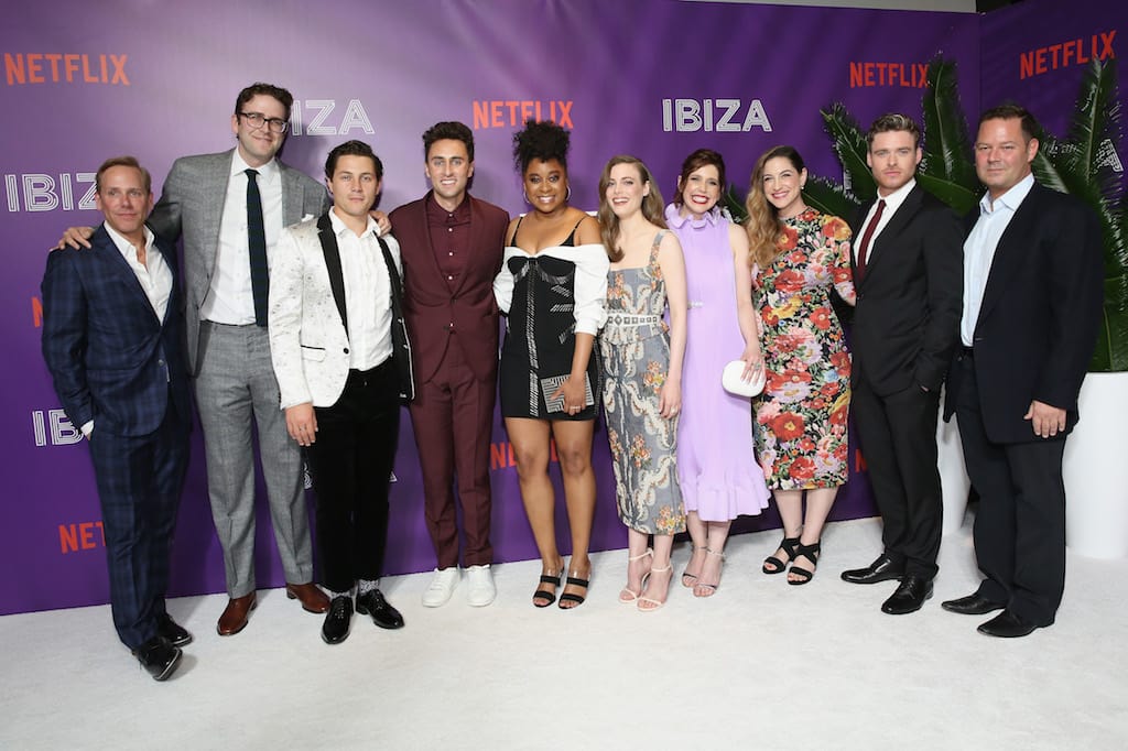 Cast and crew of 'Ibiza' at the special screening at the AMC Loews Lincoln Square in New York City on Monday, May 21. (Source: Netflix)