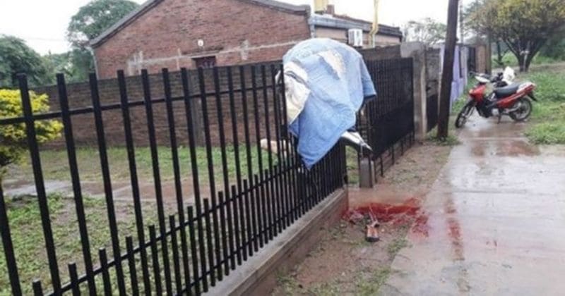 Ex-boyfriend storms into ex-GF's house, shoots her new lover, and accidentally impales himself on fence while fleeing