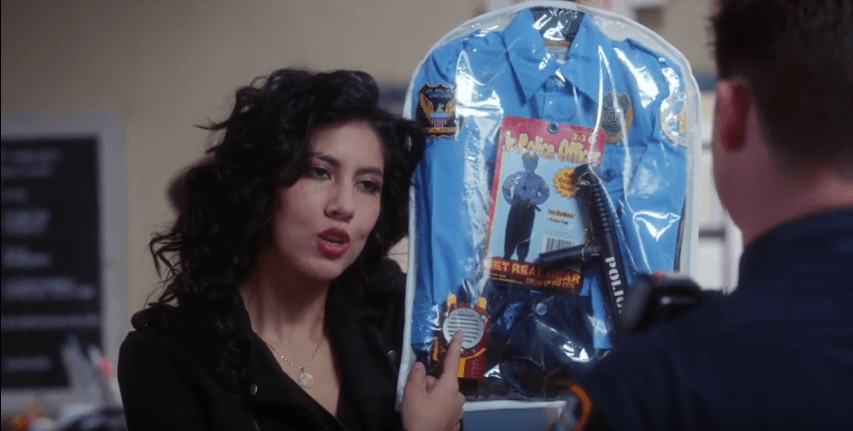 Stephanie Beatriz as Rosa Diaz on Brooklyn Nine-Nine. YouTube.