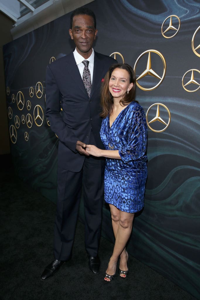 Sampson with his fiancé Patrice Ablack (Getty Images)