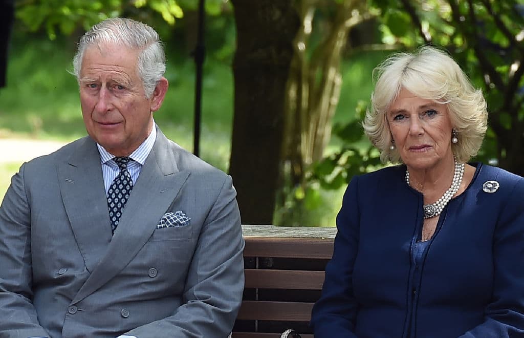 Prince Charles, Prince of Wales and Camilla, Duchess of Cornwall attend the dedication service for the National Memorial to British Victims of Overseas Terrorism at the National Memorial Arboretum on May 17, 2018 in Alrewas, England (Photo by Paul Ellis - WPA Pool/Getty Images)