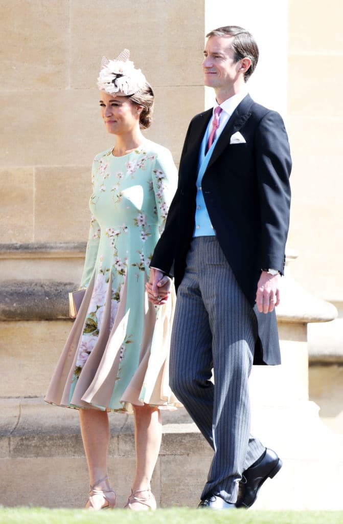 Pippa Middleton with husband James Matthews at the wedding of Prince Harry and Meghan Markle at St George's Chapel, Windsor Castle on May 19, 2018 in Windsor, England. (Photo by Chris Jackson/Getty Images)