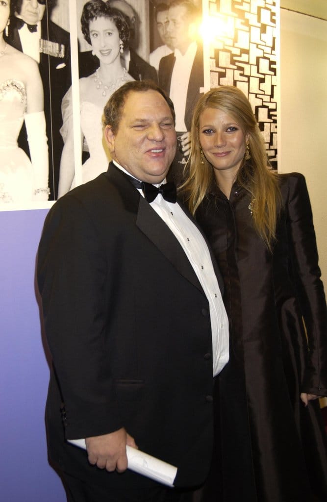 Actress Gwyneth Paltrow and Harvey Weinstein at the 50th Anniversary Gala of the National Film Theatre on October 20, 2002 at The National Film Theatre, in London. The National Film Theatre is one of the most respected and prestigious establishments in the British Film Industry, and it celebrates it''s 50th Anniversary with a special Gala Evening. (Photo by Getty Images)