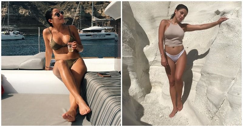 The Bachelor's Bibiana Julian strips down to a bikini to show off the results of her workout