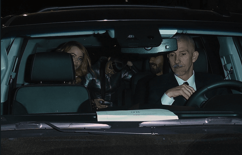 Stone and Theroux were spotted leaving the club separately, according to reports, the two of them got into a car with Shailene Woodley later in which all of them drove off together. (Source: Twitter)