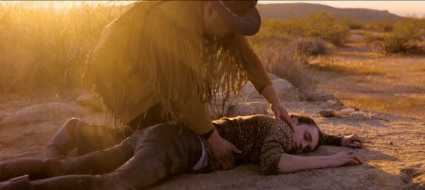 A still from the video 'Carried From The Start' (BRMC)