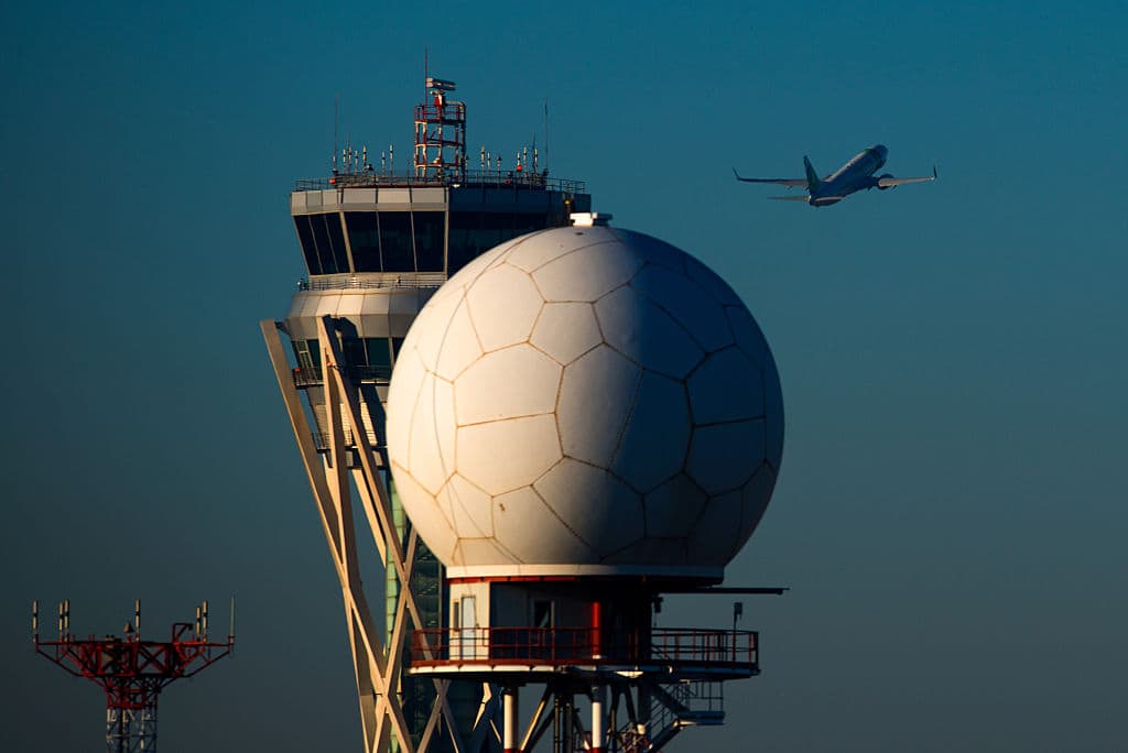 A plane from Transavia Airlines departs from Aena operated Barcelona - El Prat International Airport on February 10, 2015, in Barcelona, Spain. (Photo by David Ramos/Getty Images)