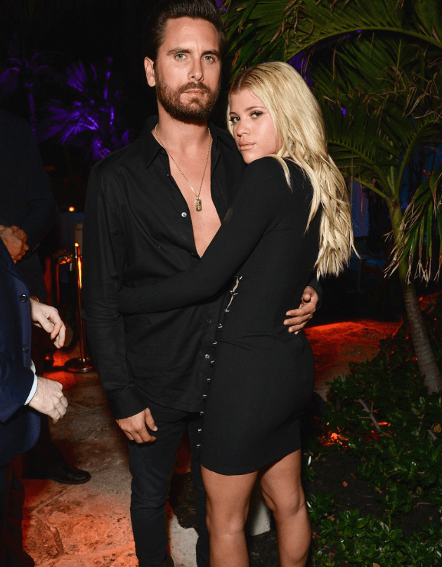 Sofia Richie and Scott Disick (Source: Twitter)