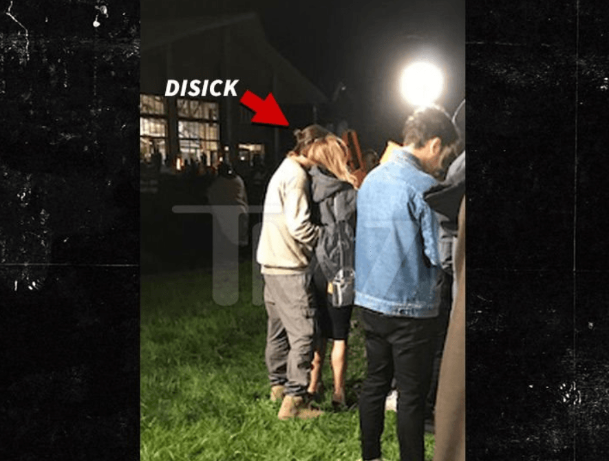Scott Disick with his arms around Sofia Richie (Source: Twitter)
