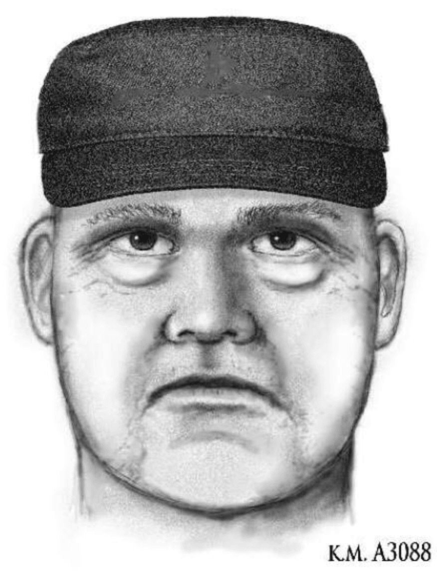The suspect sketch that was released by the police (Twitter)